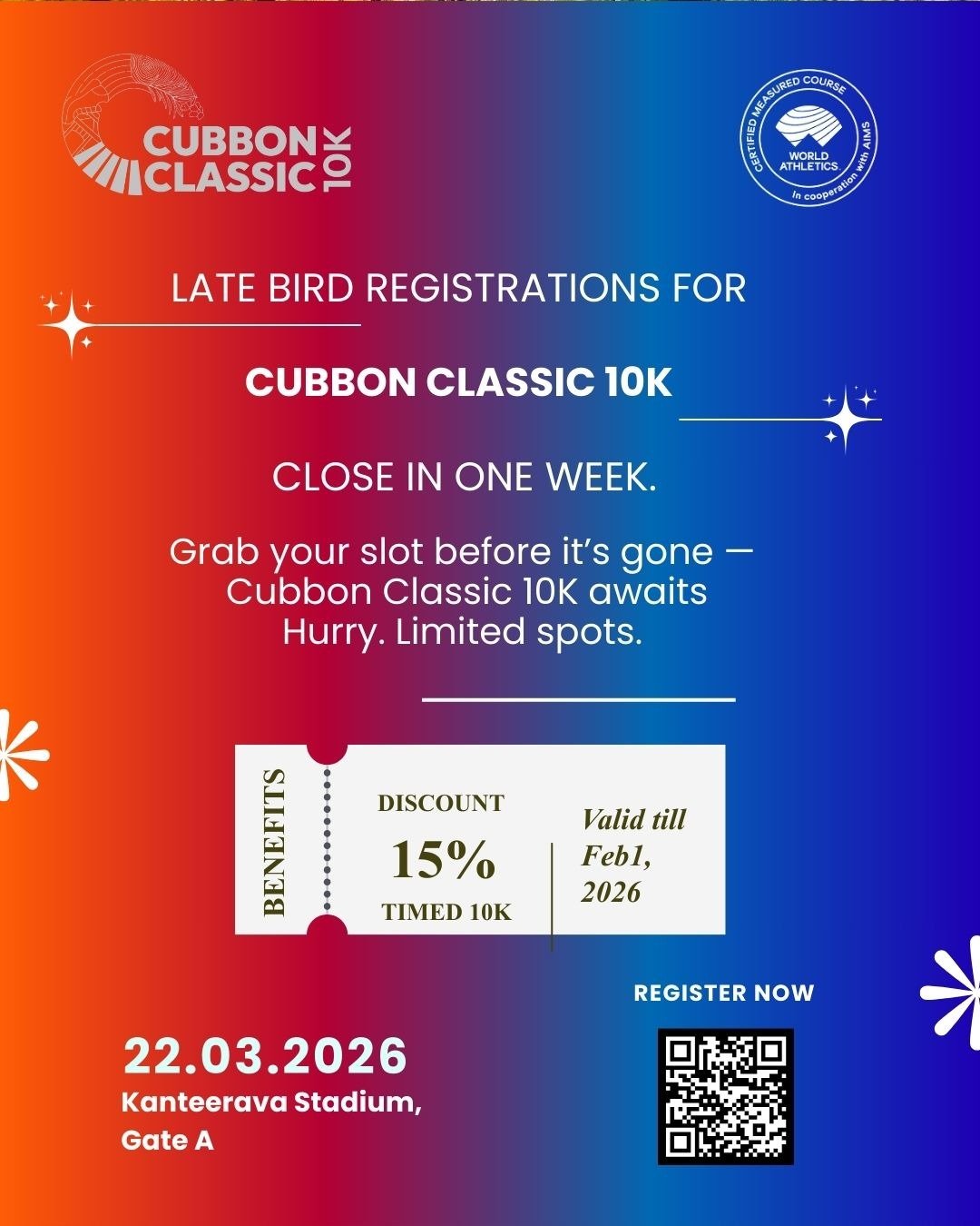 Cubbon Classic 10K Run 2026