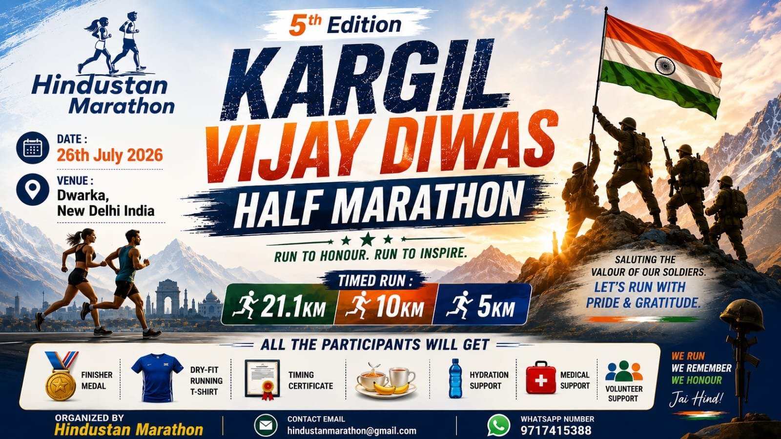 Kargil Vijay Diwas Half Marathon 2026