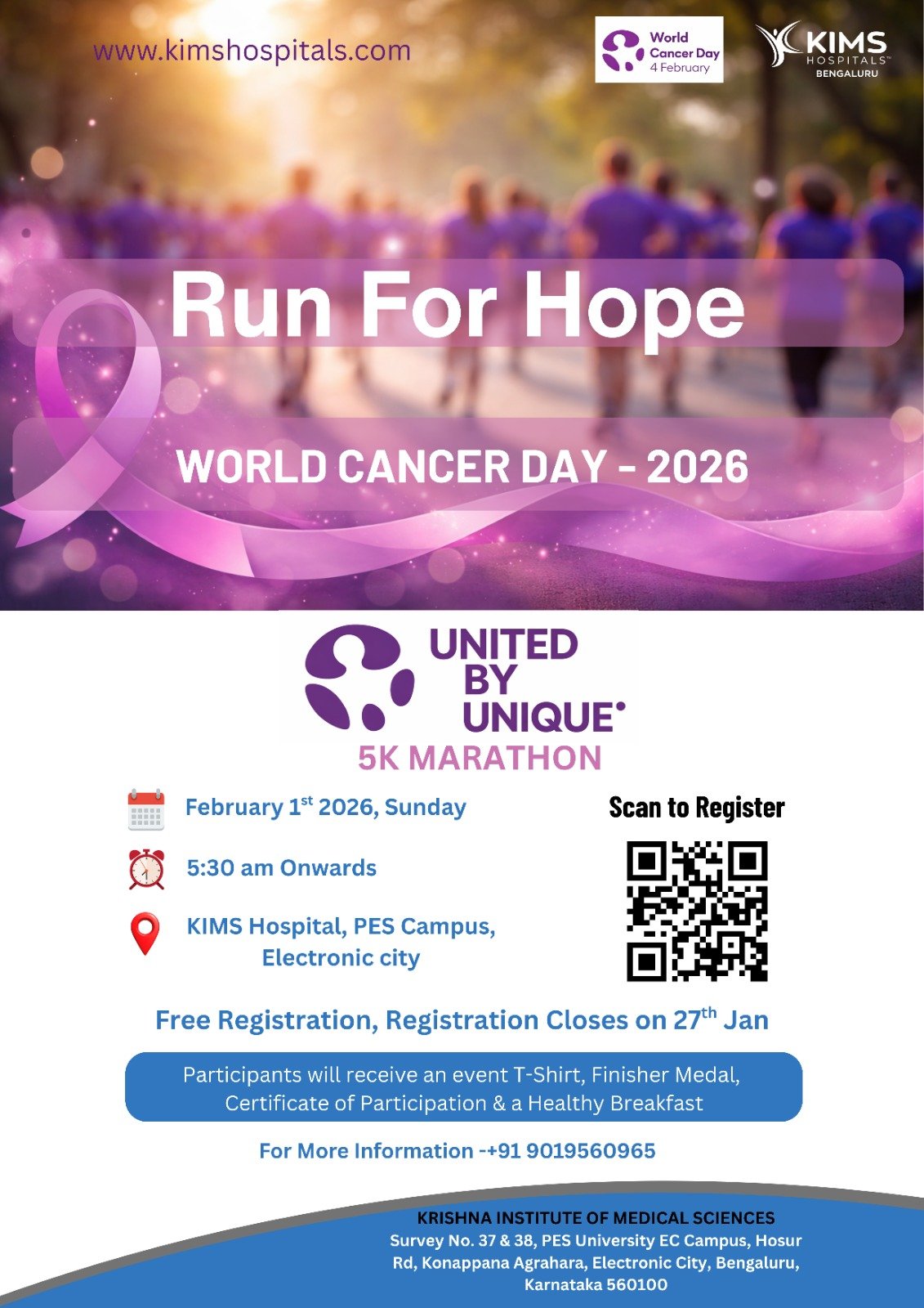 Run for Hope – 5K Marathon 2026