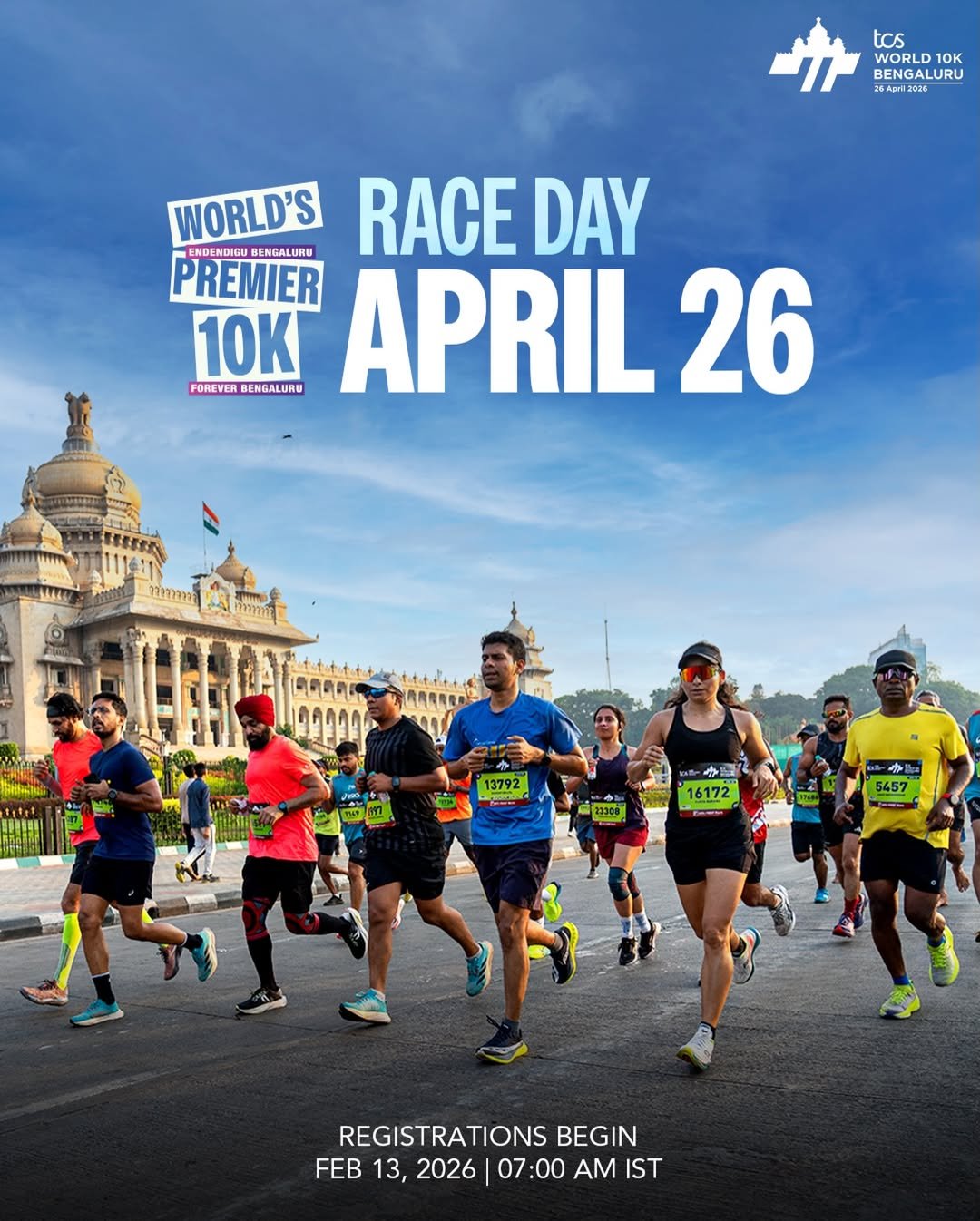 TCS World 10K Bangalore Run – Open 10K | 26th April 2026
