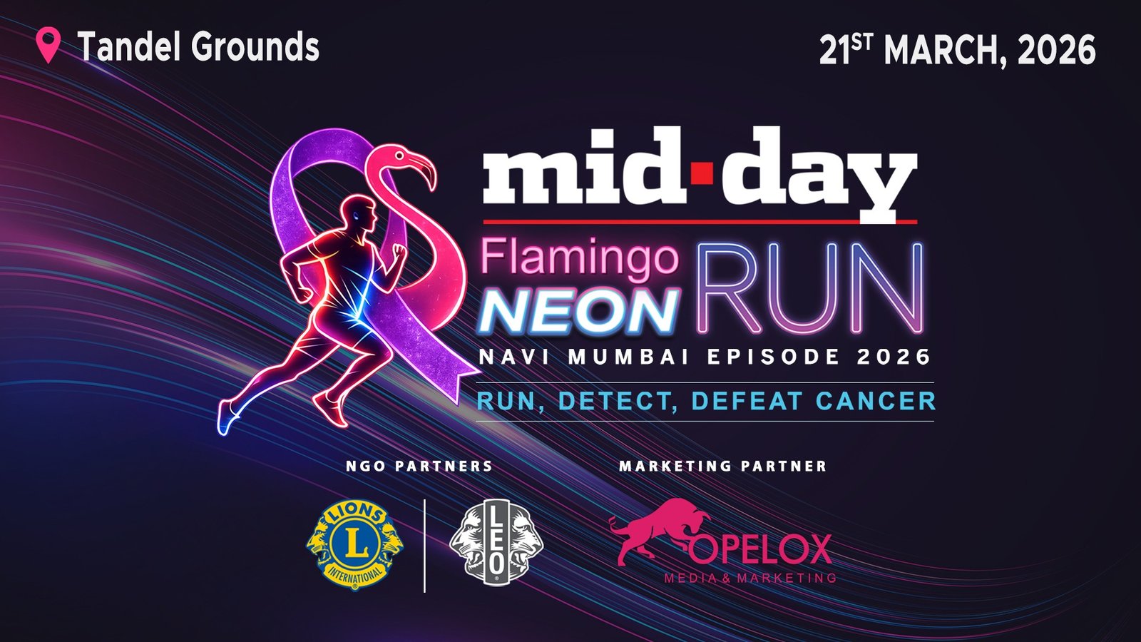 Mid-day Flamingo Neon Run 2026