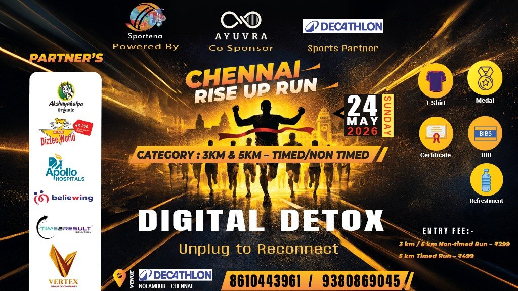 Chennai Rise Up Run – Digital Detox Marathon 2026