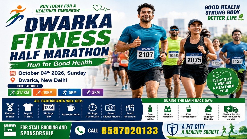Dwarka Fitness Half Marathon 2026