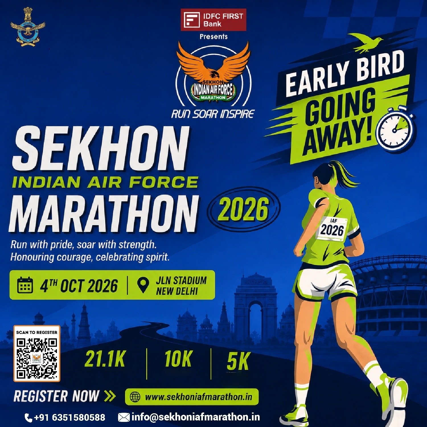 Sekhon IAF Marathon Delhi 2026