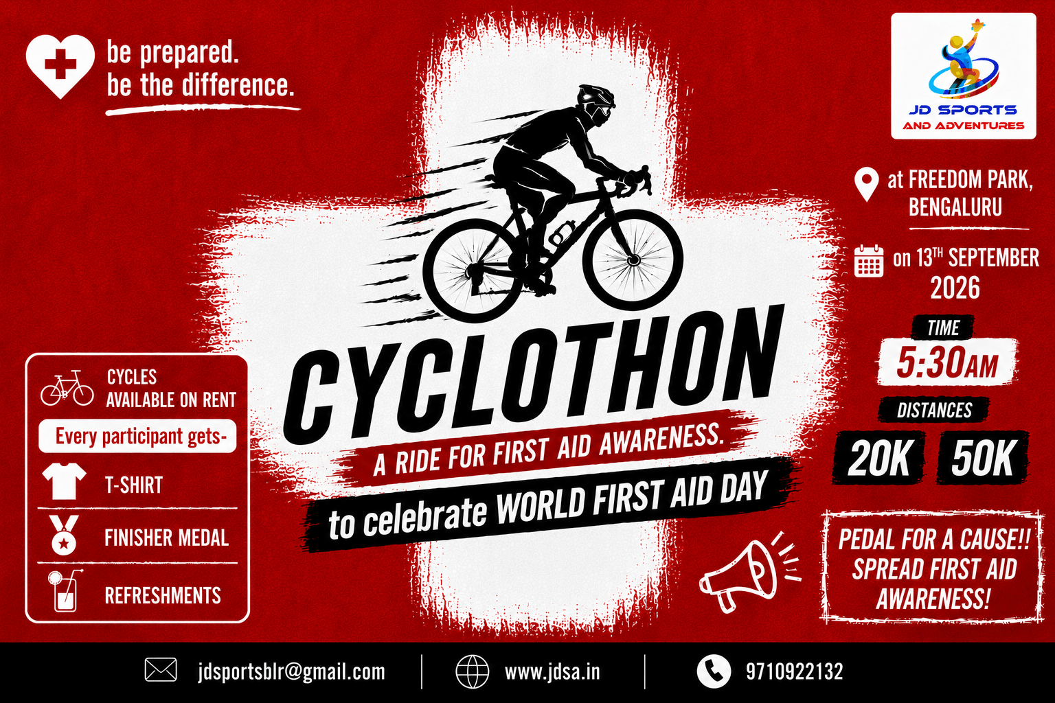 World First Aid Day Cyclothon 2026