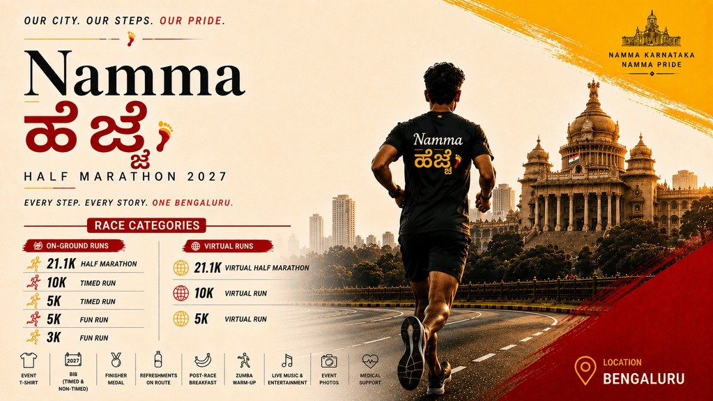 Namma Hejje Bengaluru Half Marathon 2027